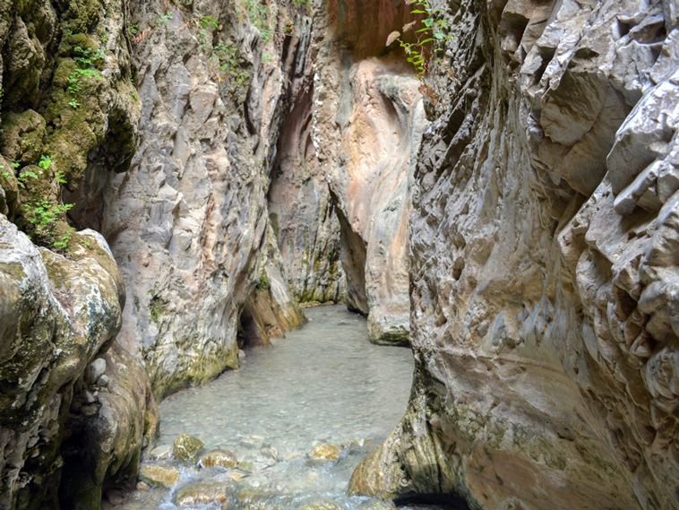 Aquatic route of the chillar river in nerja